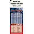 Magnetic Business Card Sports Schedule/ Football